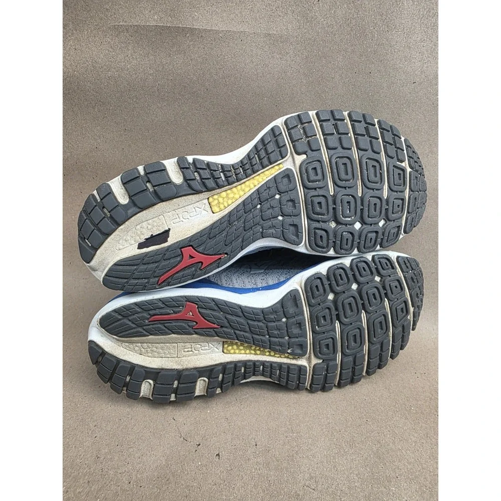 Mizuno (Sz 8.5) Wave Sky 4 Waveknit Shoes Mens Size Gray Running Comfort Walking